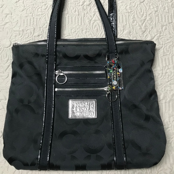 Coach Handbags - Coach Poppy Op Art Glam Tote